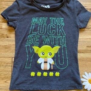 Star Wars Luck Baby Yoga Shirt St Patrick's Day Size 4/5